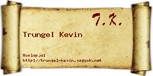Trungel Kevin névjegykártya